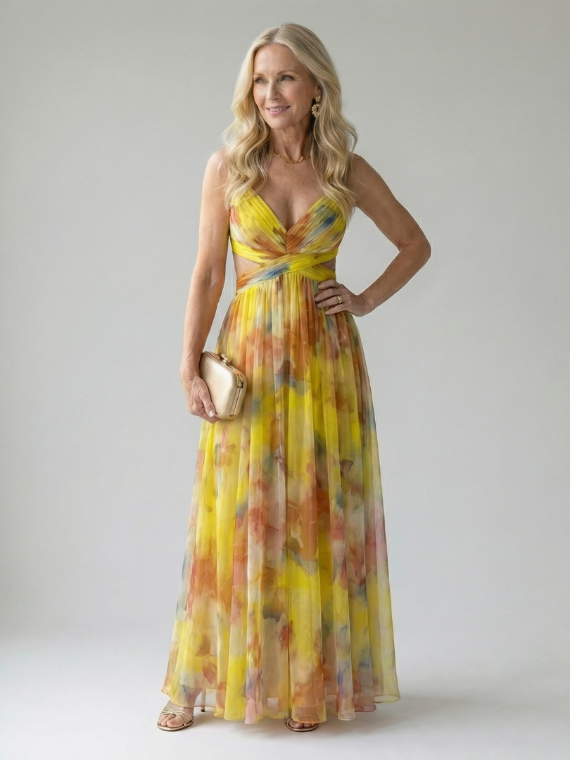 Isel | Zachte Wikkel Maxi Jurk