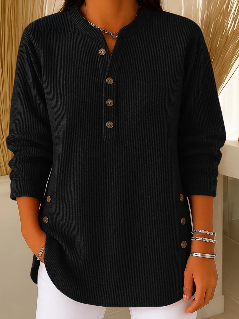 Mieke | Henley-tuniek met knopen