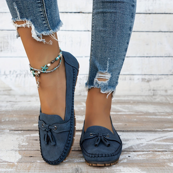 Nadine - Klassieke loafers met kwastdetail