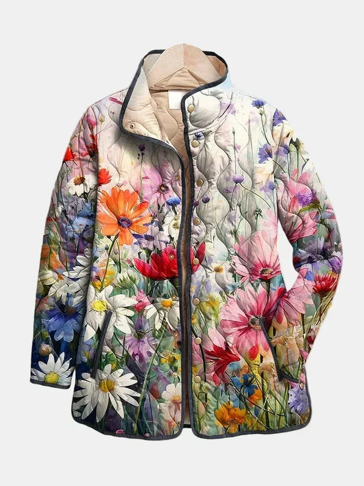 Gewatteerde Jas Bloemen van het Veld Manon