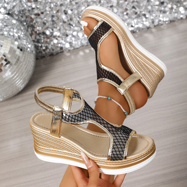 Émiline | Sandalen met Sleehak