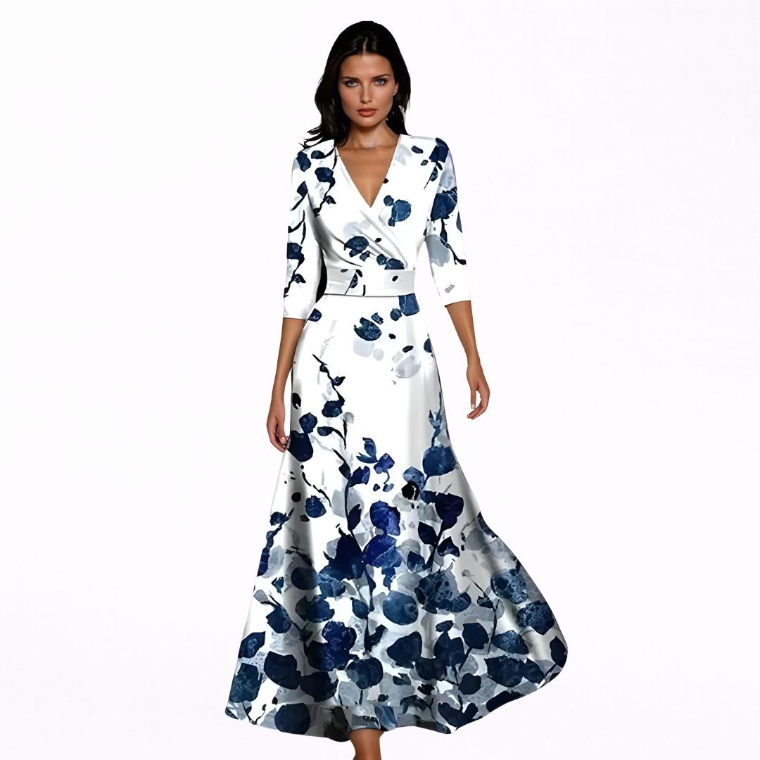 Emilia | Maxi Bloemige Elegante Jurk
