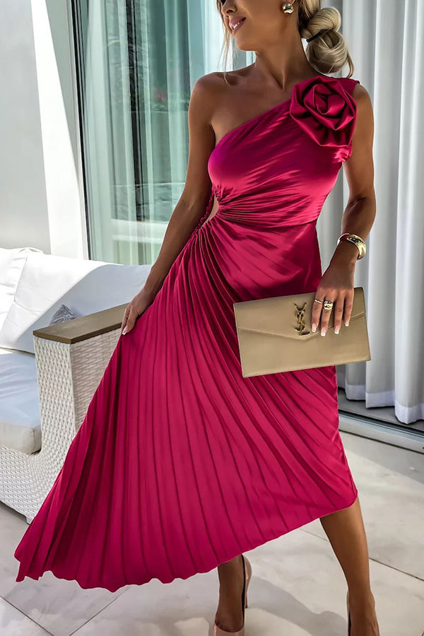 Eya™ | Elegante Maxi Jurk met Eén Schouder