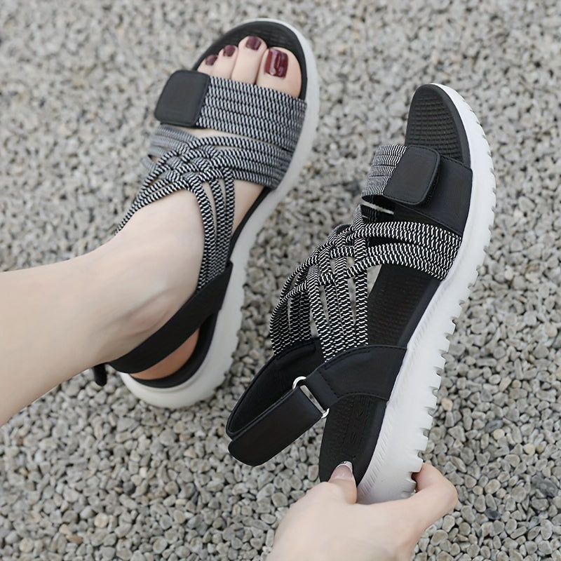 Soline | Sport-Chic Sandalen met Hoge Zool