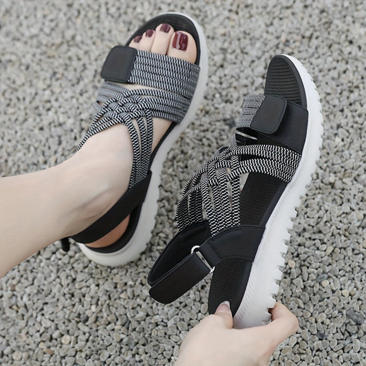 Soline | Sport-Chic Sandalen met Hoge Zool