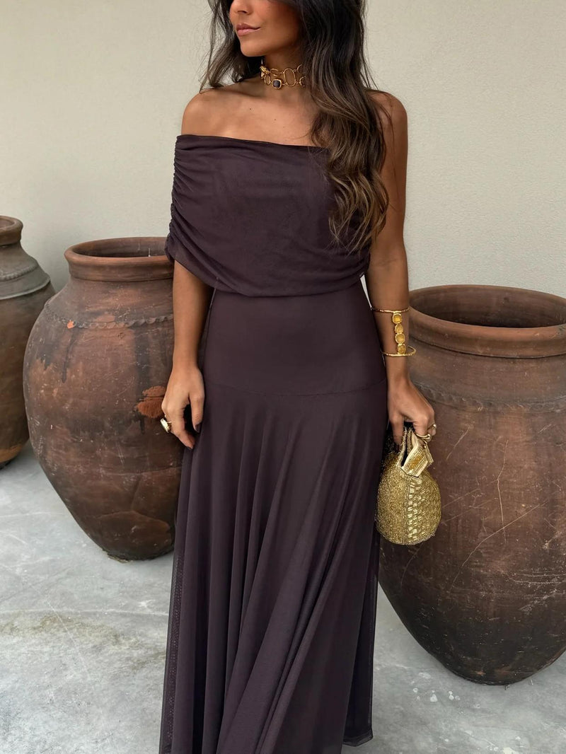 Camila | Elegante Maxi Jurk Mesh