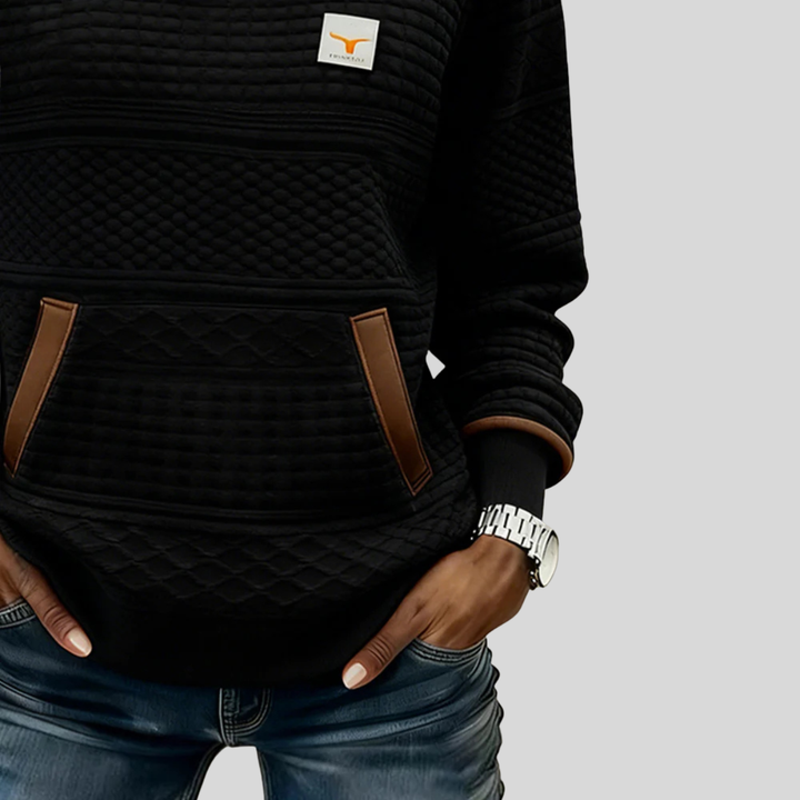 Noelle™ | Crew Neck Kleurblok Sweatshirt