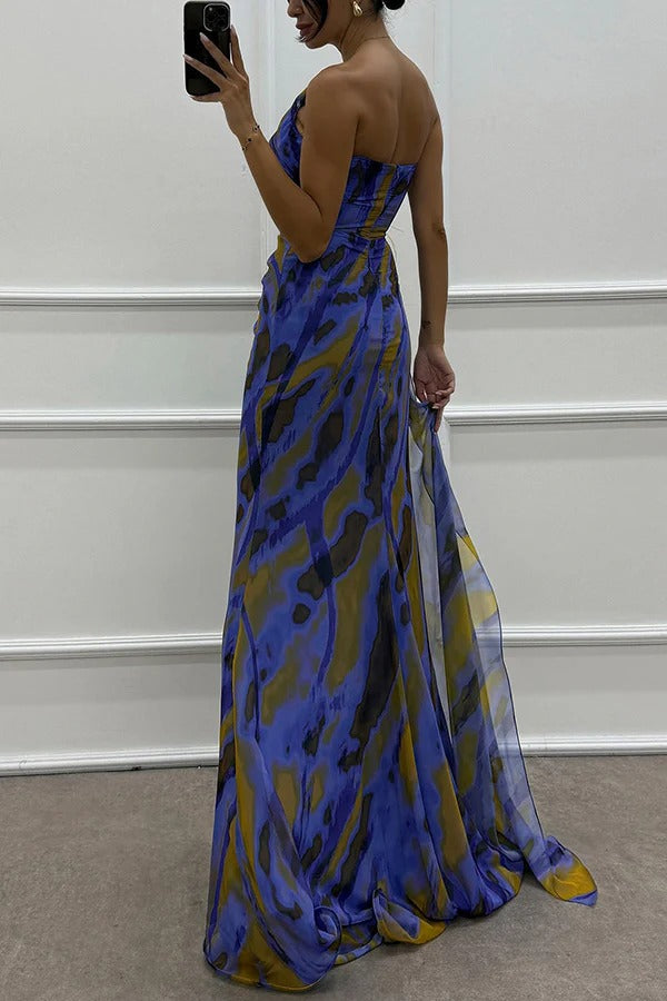 Vibrant Draped Jurk