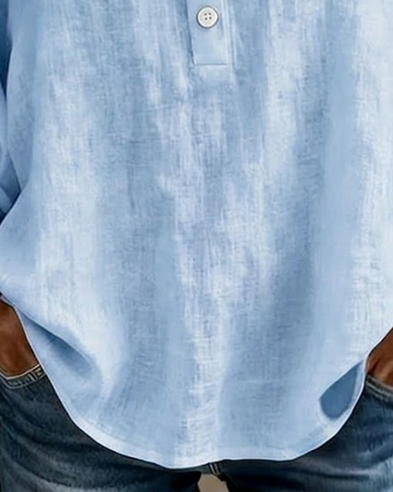 Blouse van Kant met Vierkante Hals en Puffmouwen