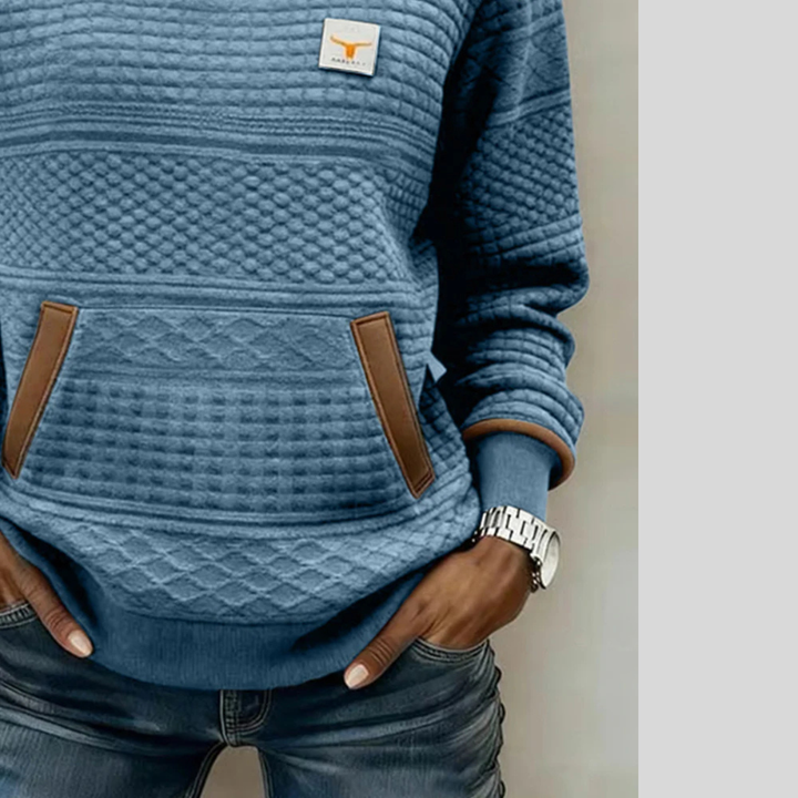 Noelle™ | Crew Neck Kleurblok Sweatshirt