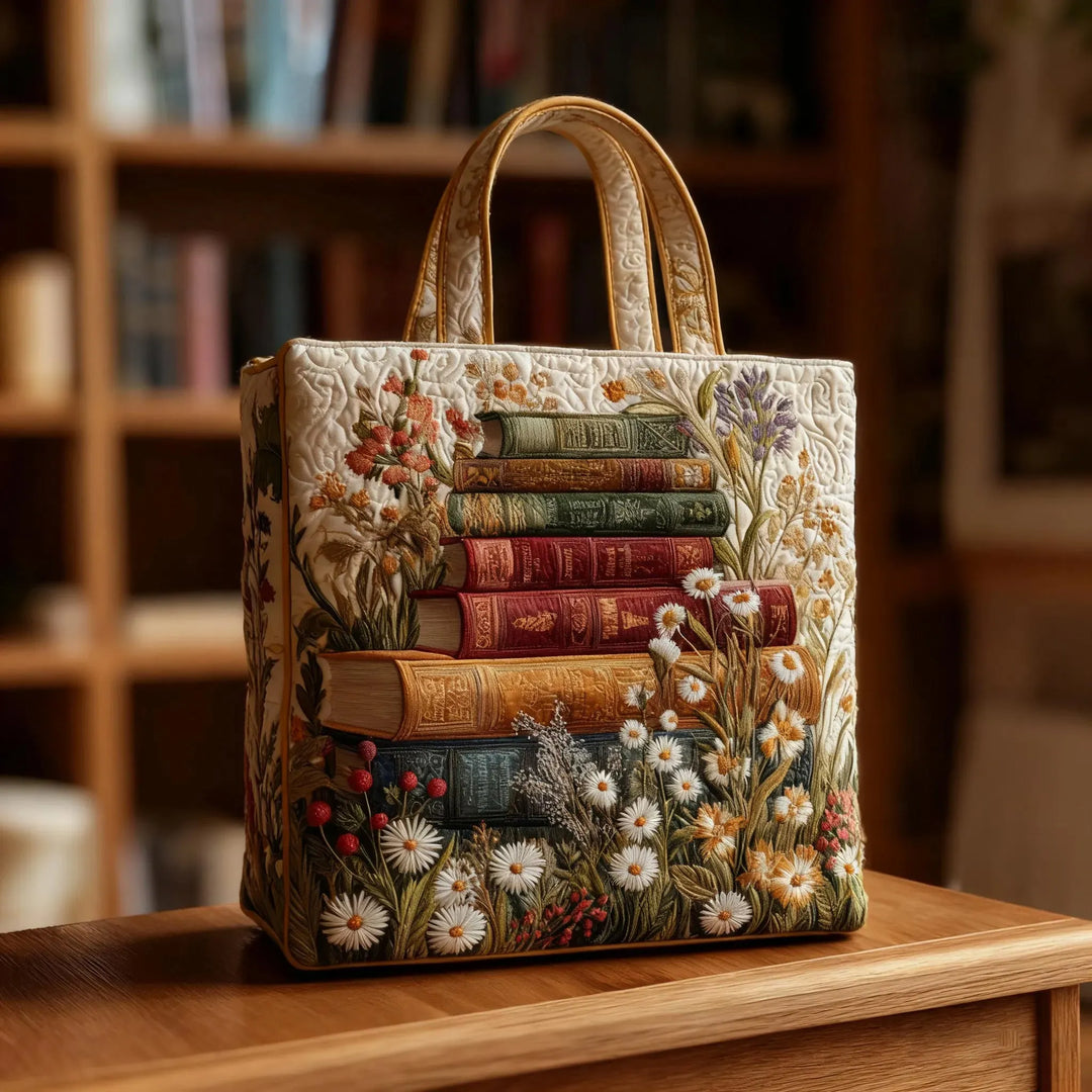 Handgemaakte Gevoerde Tas met Bloemenmotief