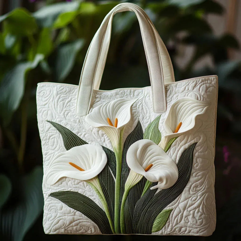 Handgemaakte Gevoerde Tas met Witte Ruit