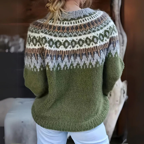 Nelleke | Warme trui met winterpatroon