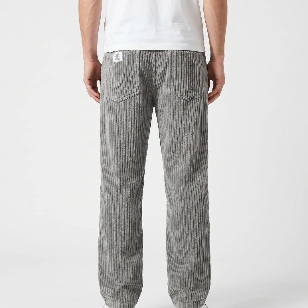 Broek heren | Corduroy broek met elastische taille