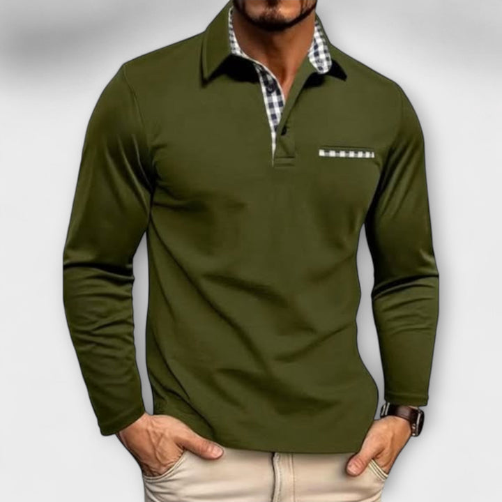 Klassiek poloshirt met lange mouwen