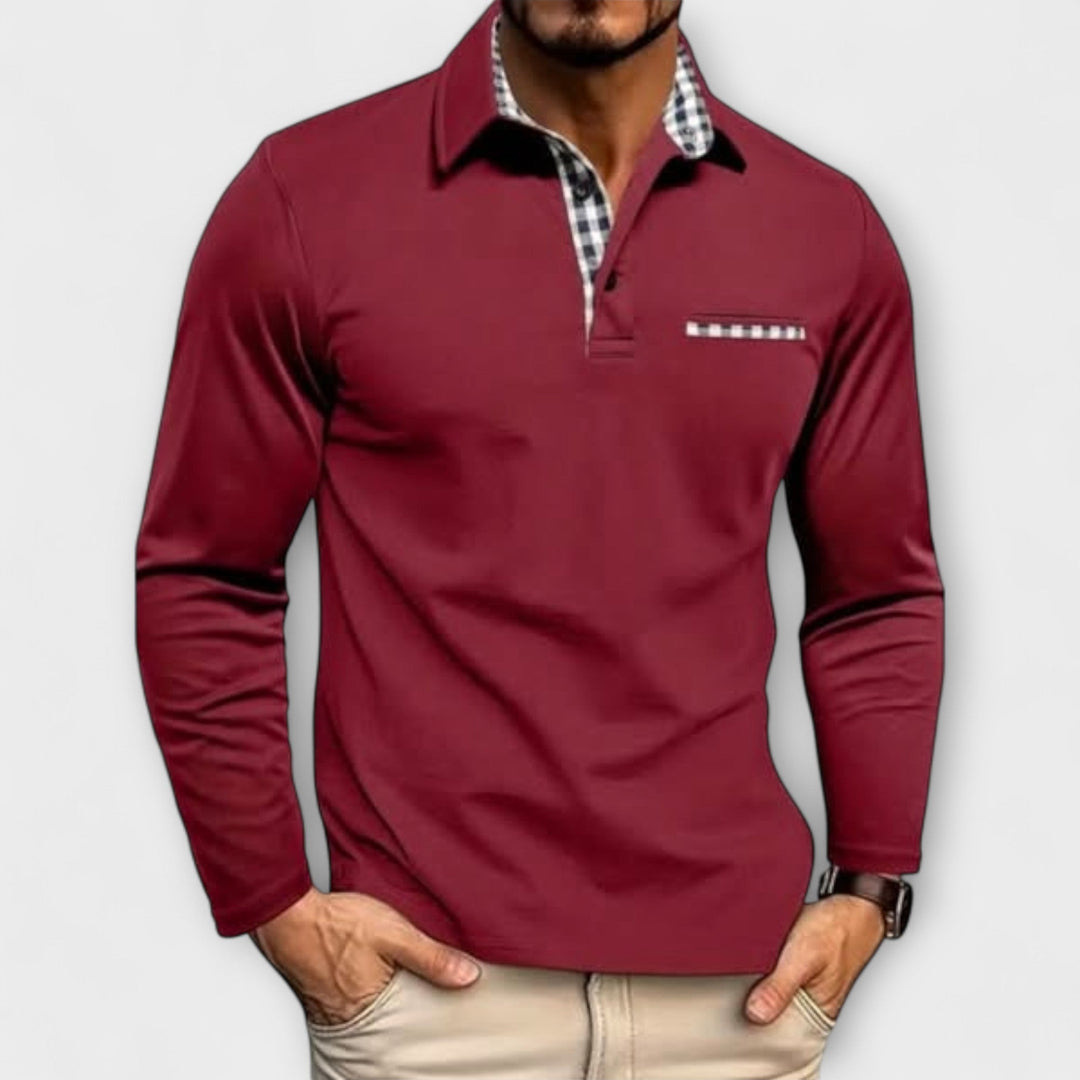 Klassiek poloshirt met lange mouwen