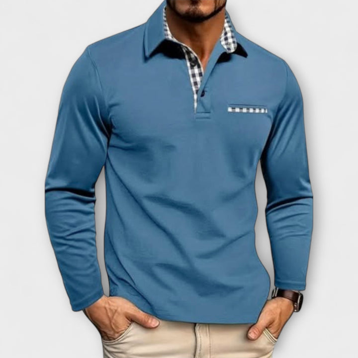 Klassiek poloshirt met lange mouwen