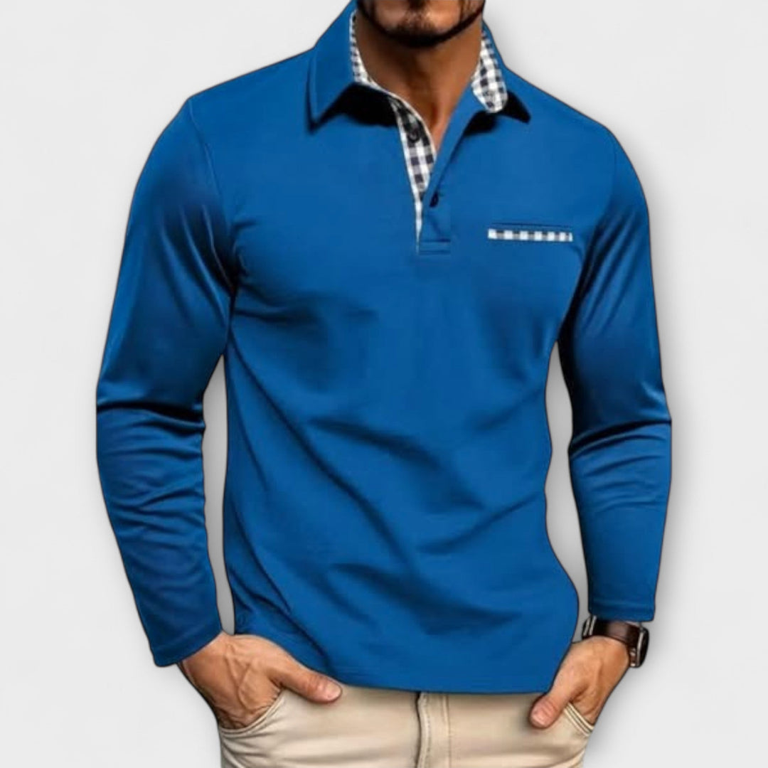 Klassiek poloshirt met lange mouwen