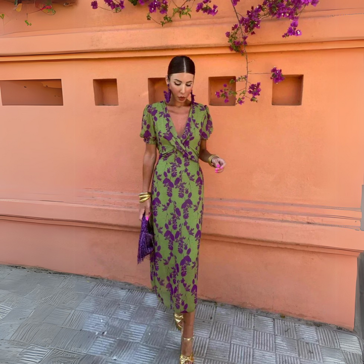 Elegante Midi Bloemenjurk