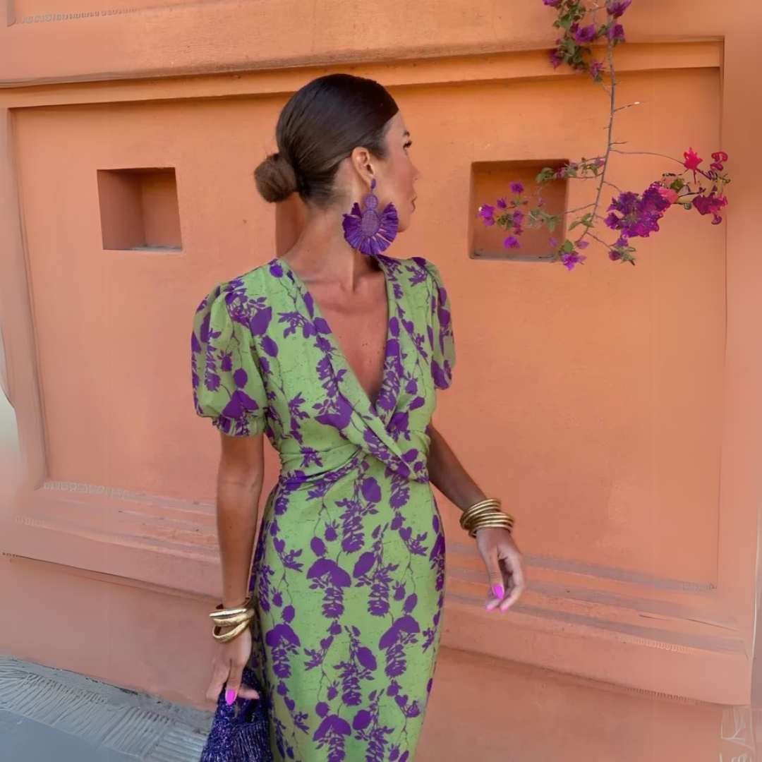 Elegante Midi Bloemenjurk