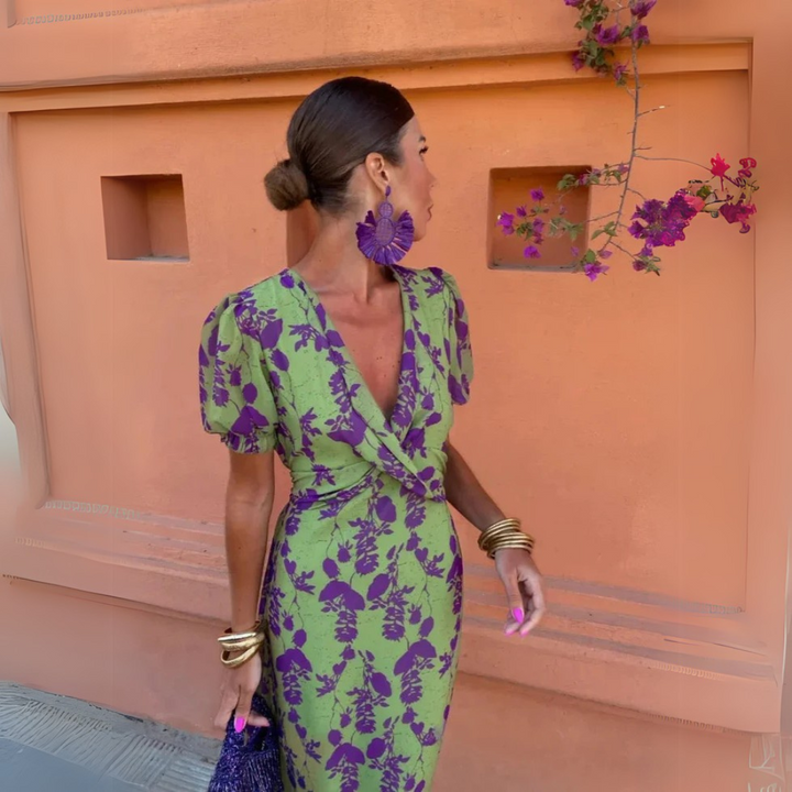 Elegante Midi Bloemenjurk