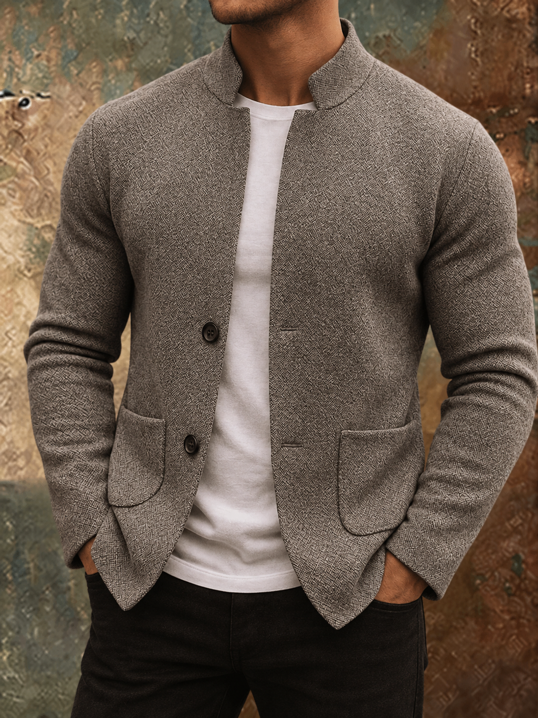 Premium Gebreide Heren Blazer