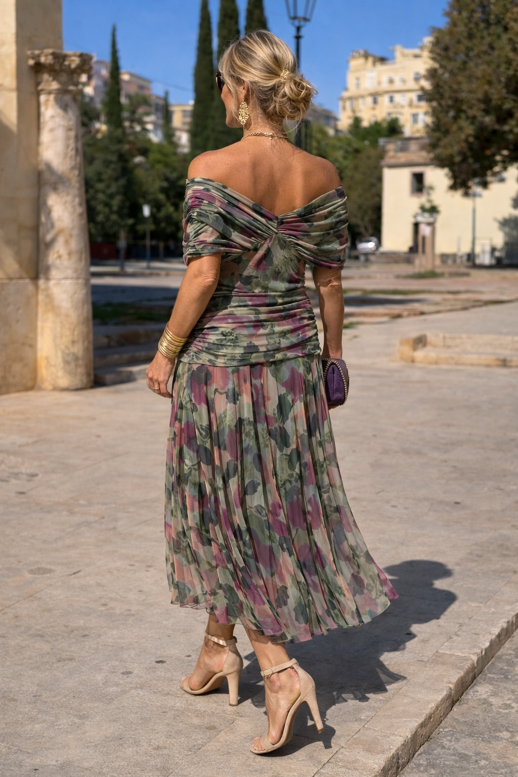 Elegante Maxi Feestjurk met V-hals