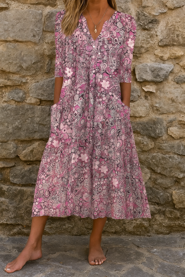 OLIVIA | VESTIDO ELEGANTE CON ESCOTE EN V