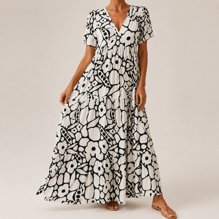 Clara | Elegante Boheemse Lange Jurk Clara