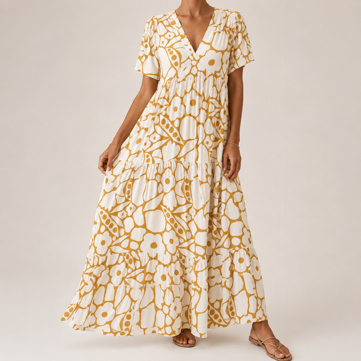 Clara | Elegante Boheemse Lange Jurk Clara