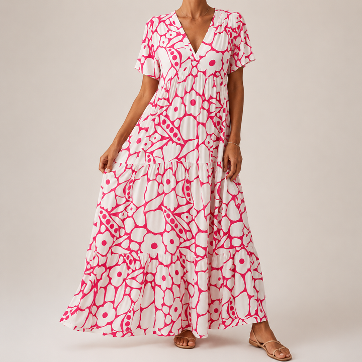 Clara | Elegante Boheemse Lange Jurk Clara