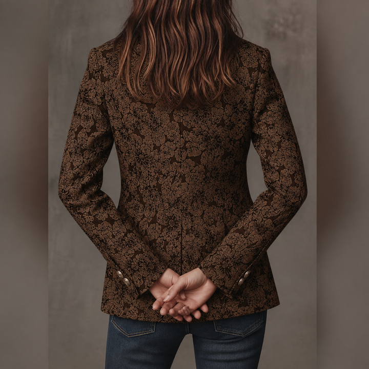 Estelle | Blazer Jacquard Kasjmier Aansluitend