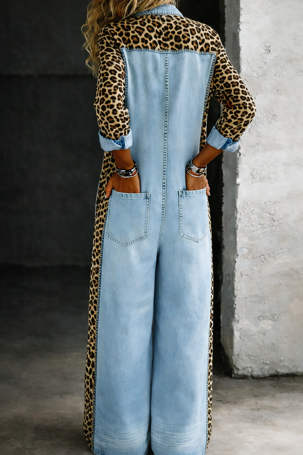 Amanda | Effen jumpsuit in shirtstijl
