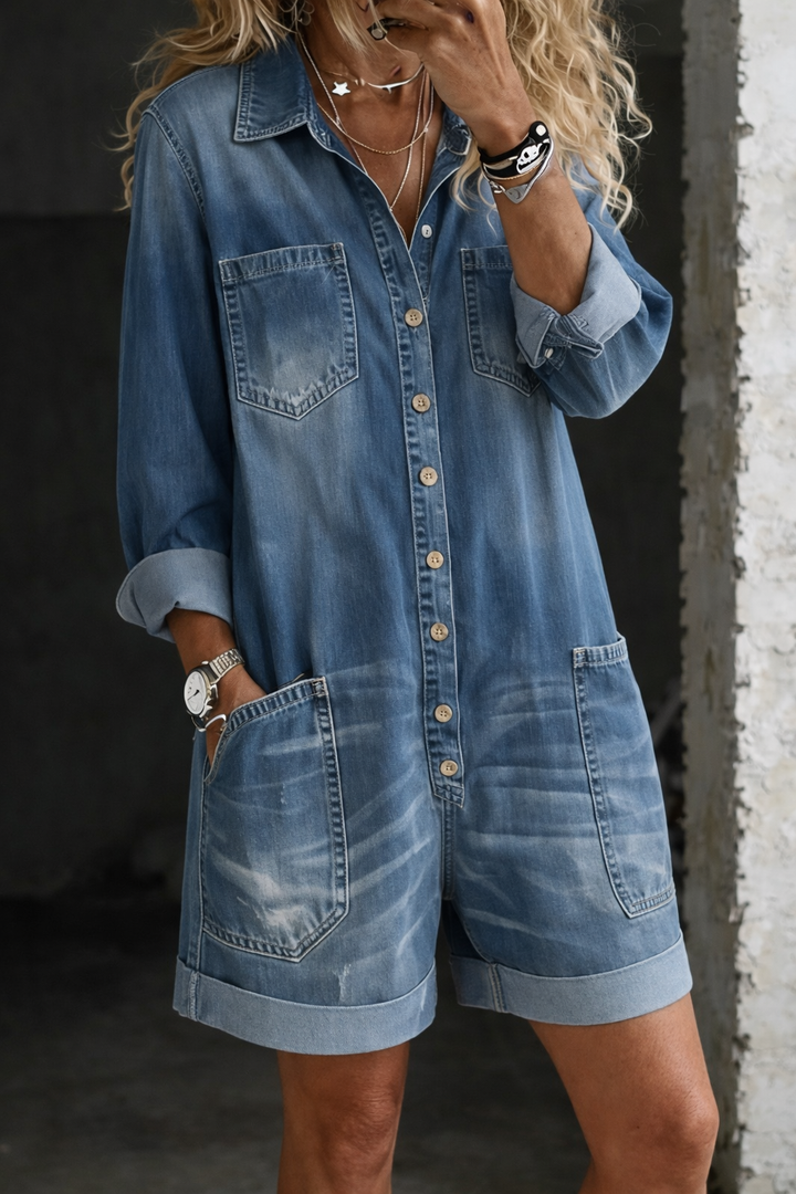 Nora | Casual korte overall