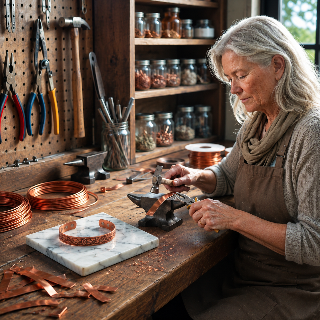Leisteen Koper Armband