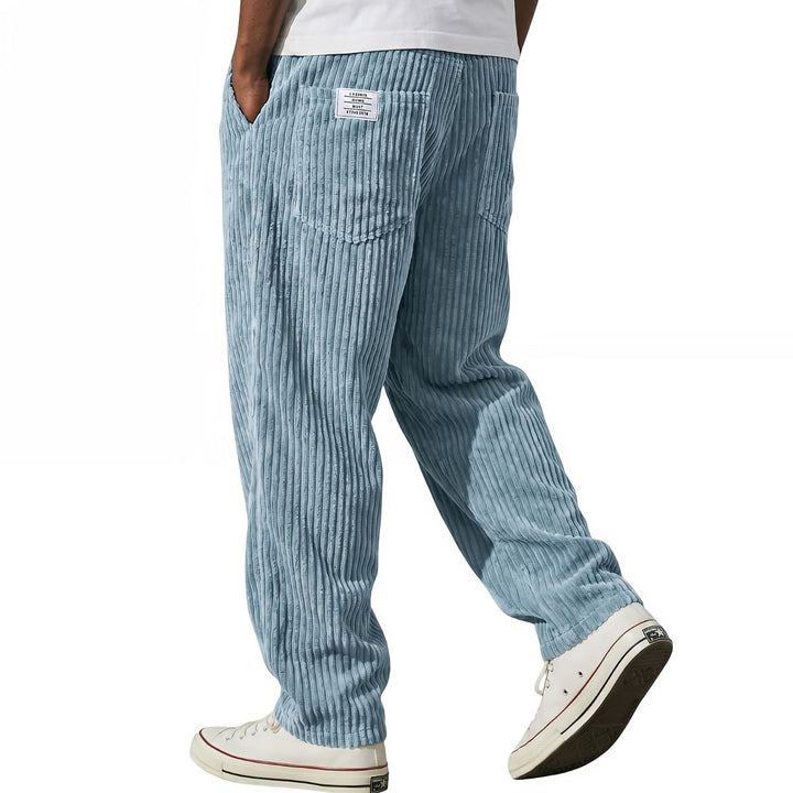 Broek heren | Corduroy broek met elastische taille
