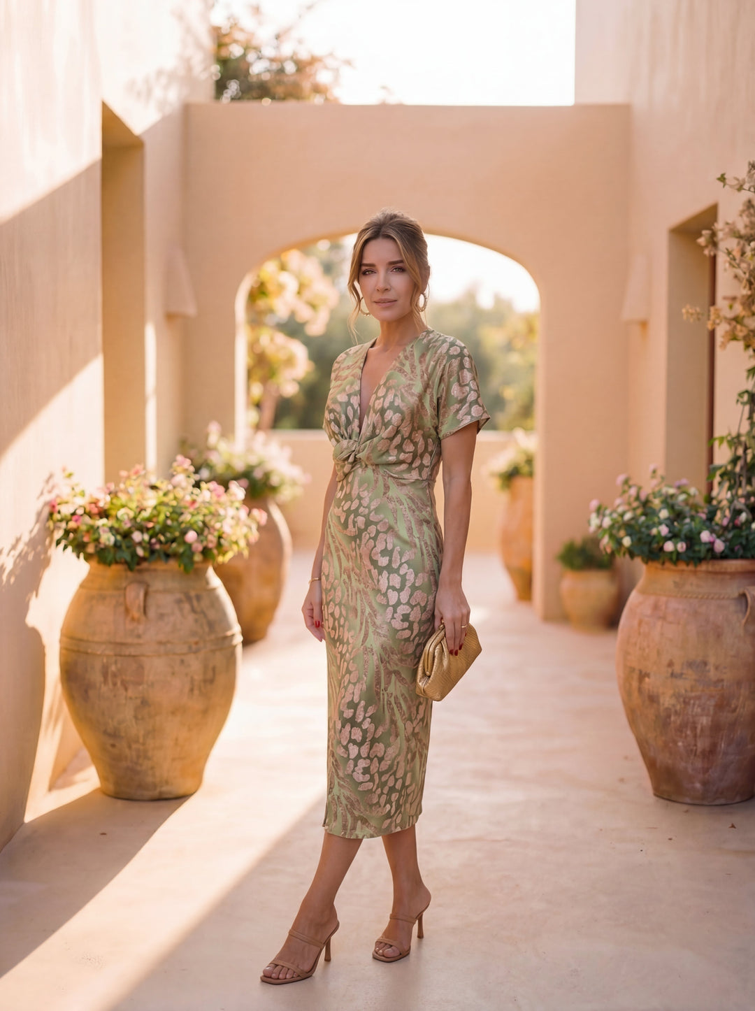 Antonella | Elegante jurk van lichte en vloeiende stof