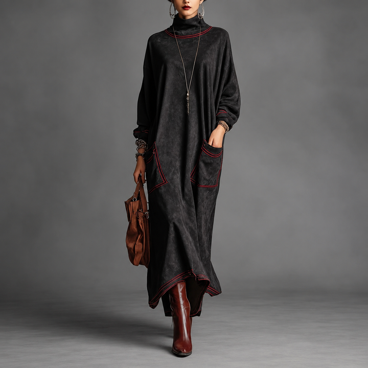 Dora | Elegante Suède Jurk