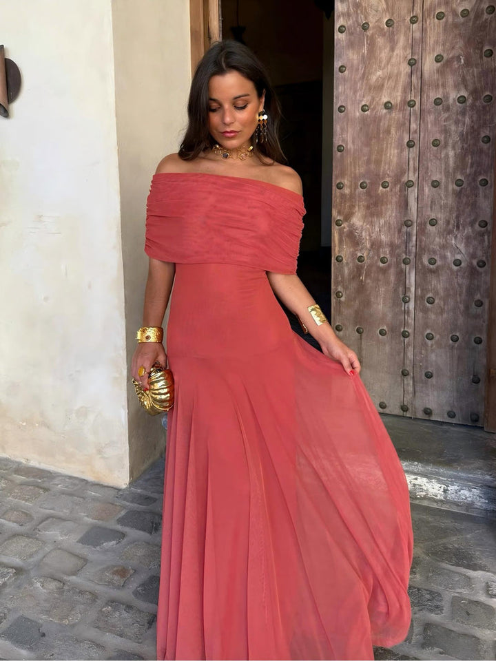 Camila | Elegante Maxi Jurk Mesh