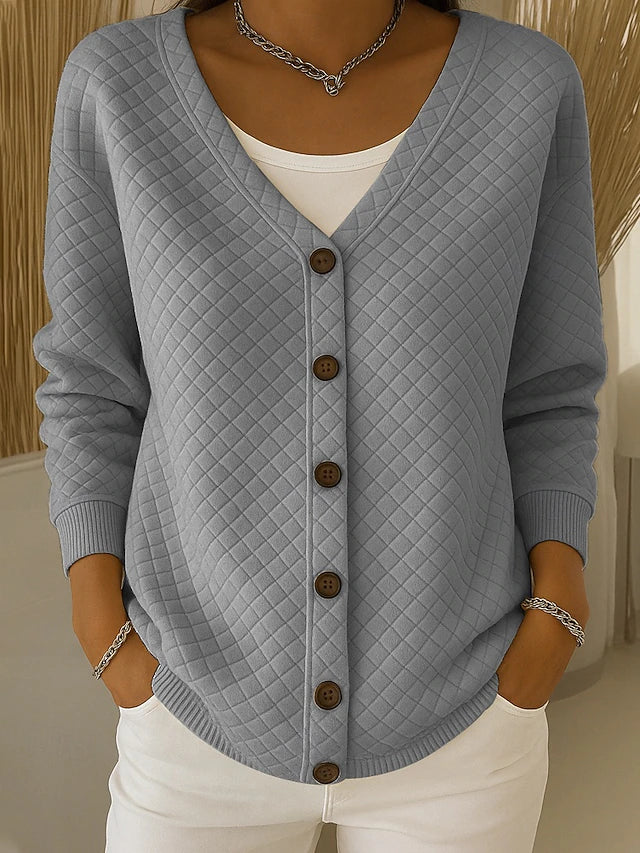 Karin | Gewatteerd vest met knoopsluiting