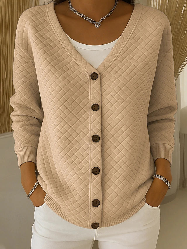 Karin | Gewatteerd vest met knoopsluiting