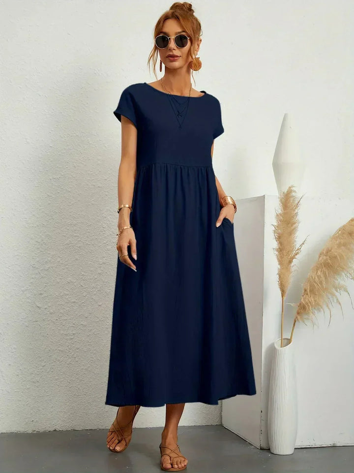 Gabrielle | Midi-jurk met tijdloze elegantie