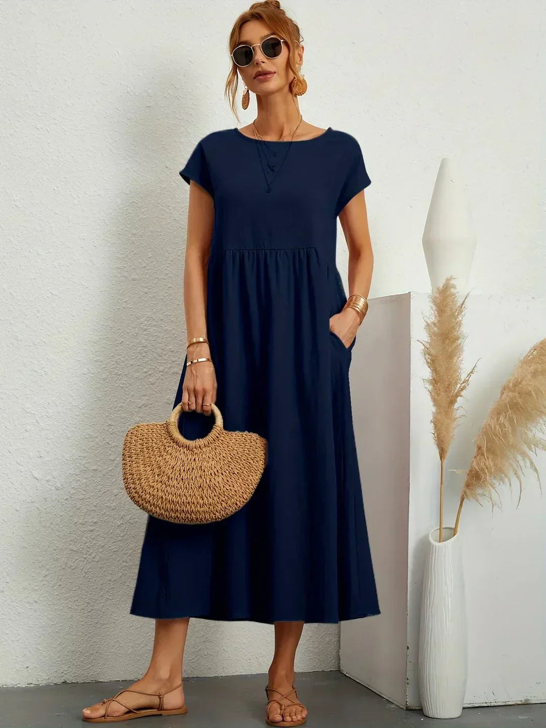 Gabrielle | Midi-jurk met tijdloze elegantie