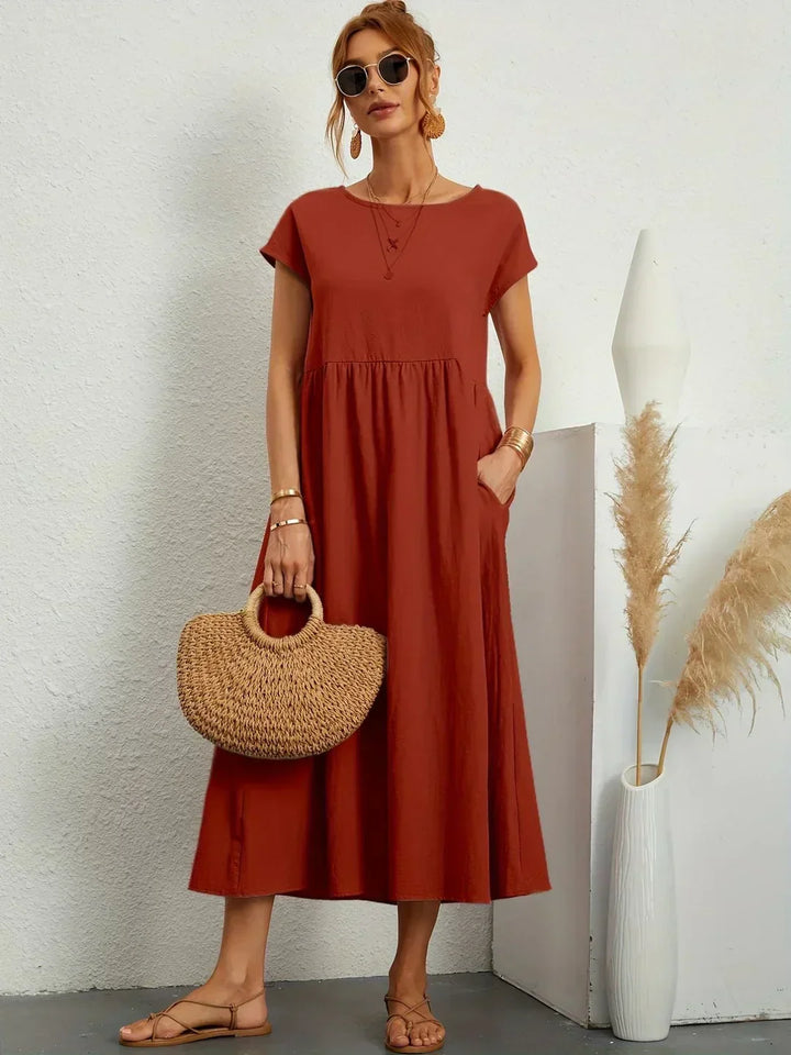 Gabrielle | Midi-jurk met tijdloze elegantie