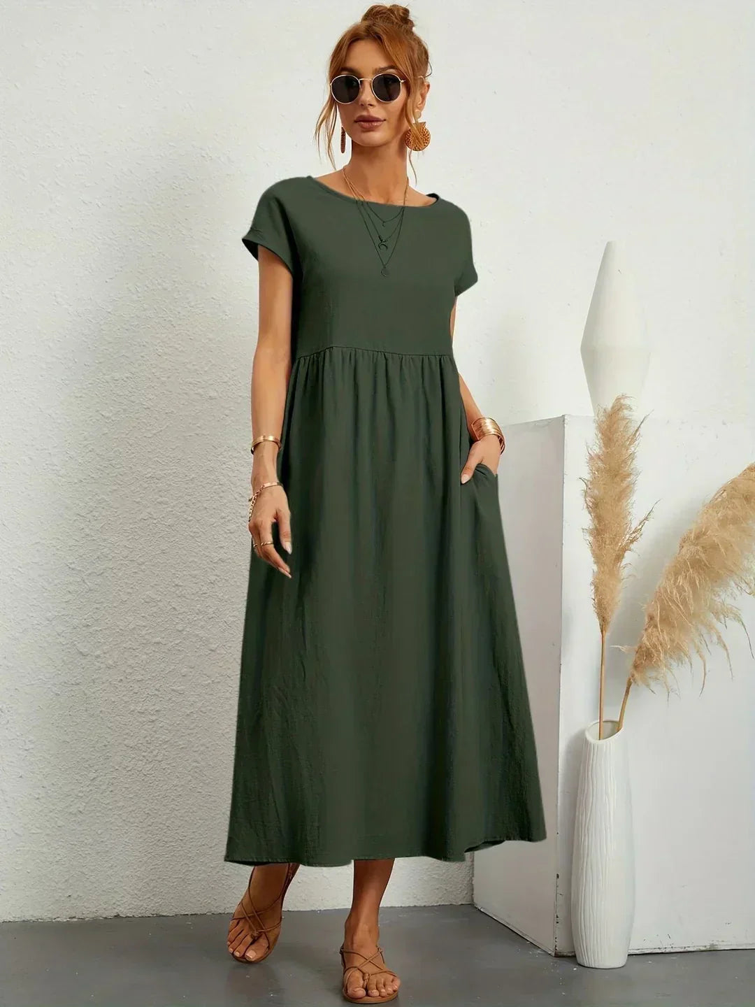 Gabrielle | Midi-jurk met tijdloze elegantie