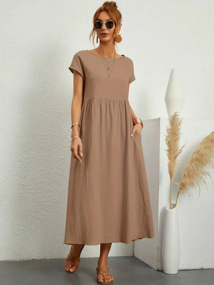 Gabrielle | Midi-jurk met tijdloze elegantie