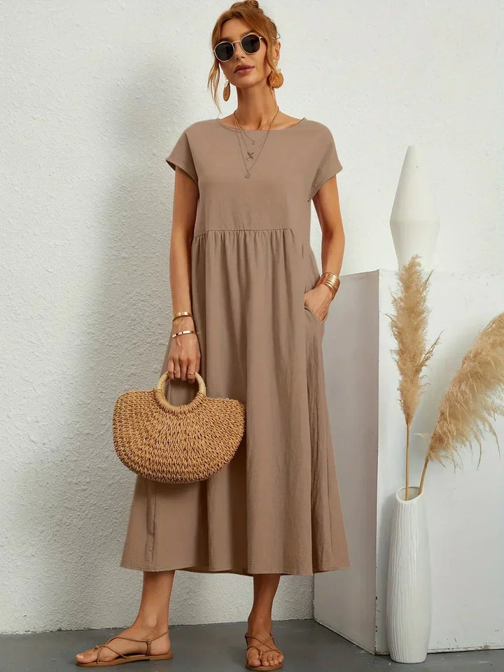 Gabrielle | Midi-jurk met tijdloze elegantie