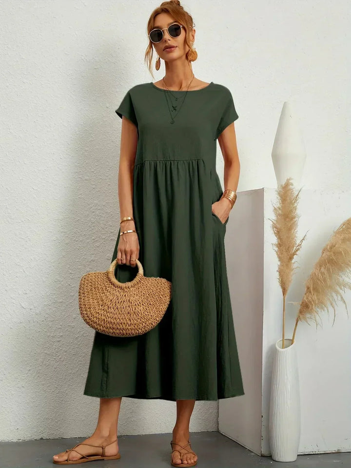 Gabrielle | Midi-jurk met tijdloze elegantie