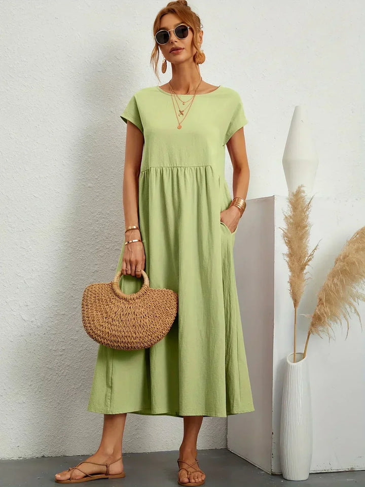 Gabrielle | Midi-jurk met tijdloze elegantie
