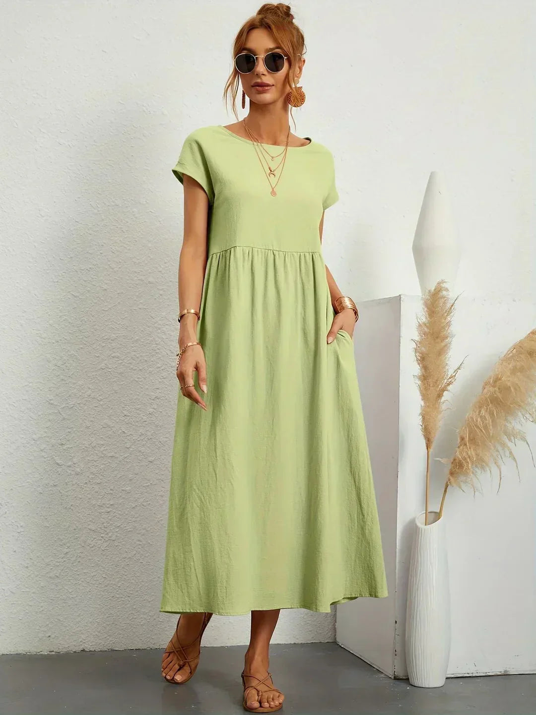 Gabrielle | Midi-jurk met tijdloze elegantie
